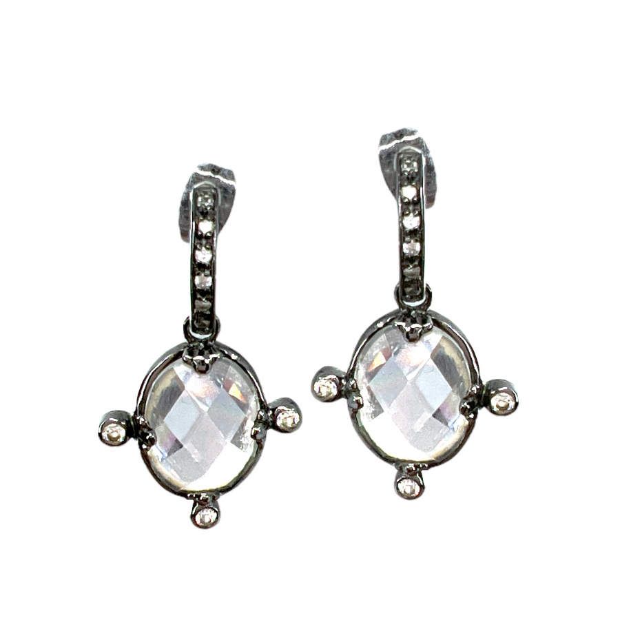 freidarothman-crystal-silver-earrings