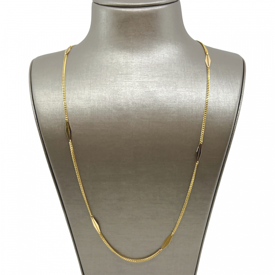 unsigned-18k-yellow-gold-chain-necklace