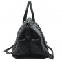chanel-black-leather-boy-chained-tote-top-handle-bag