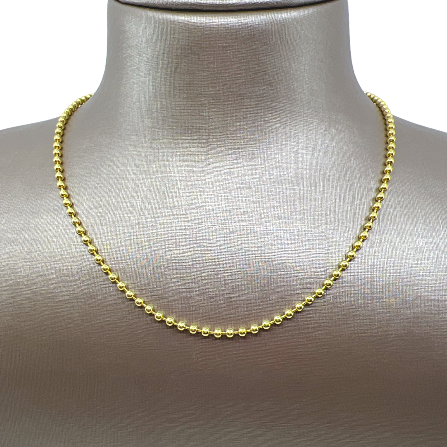 unsigned-18k-yellow-gold-ball-chain