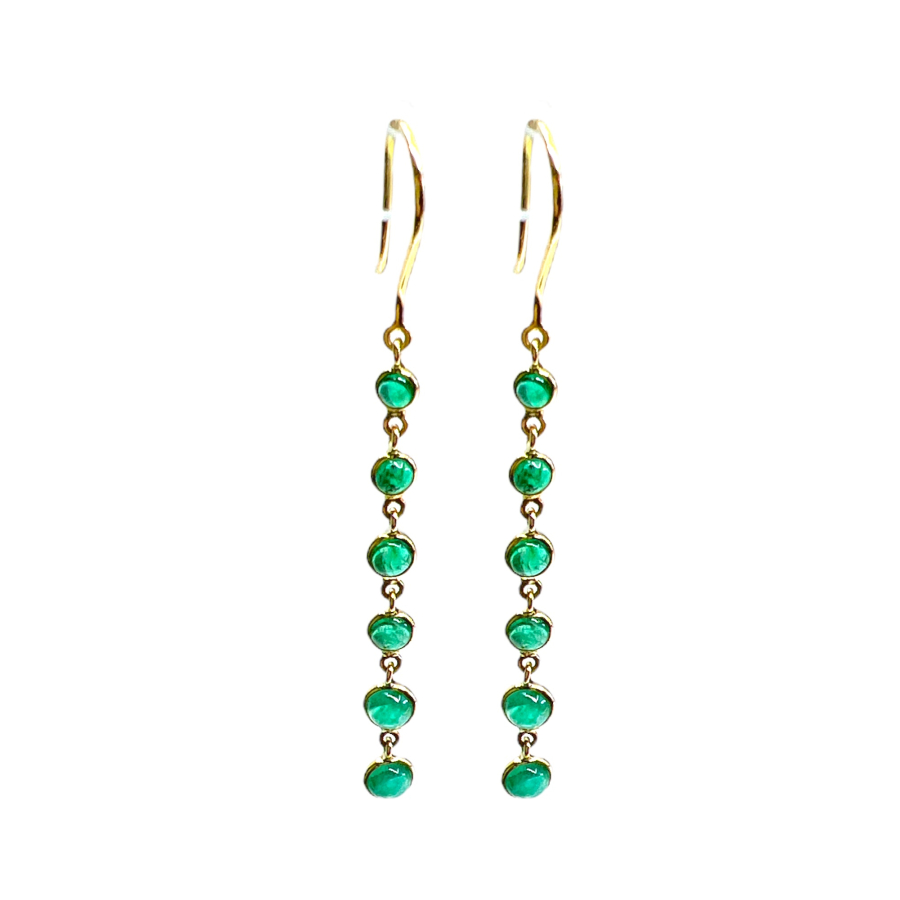 unsigned-18k-yellow-gold-emerald-long-hanging-earrings