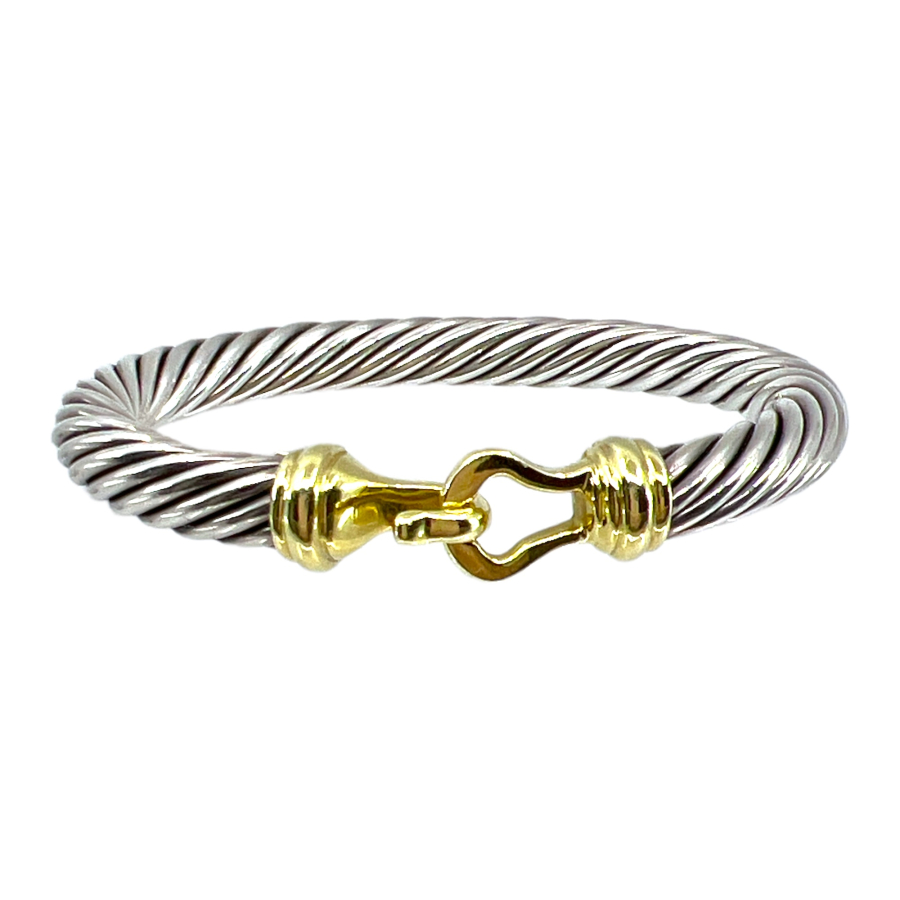 davidyurman-14k-yellow-gold-sterling-silver-hook-cable-bracelet