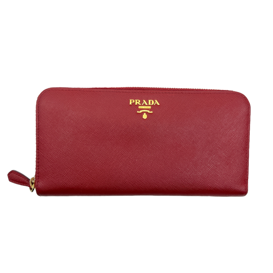 prada-red-leather-zippy-wallet