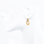 unsigned-18k-yellow-gold-hammered-double-oval-diamond-drop-earrings-2