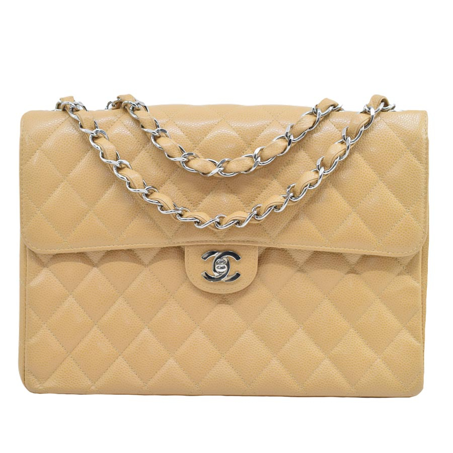 chanel-silver-hardware-nude-flap-bag-1