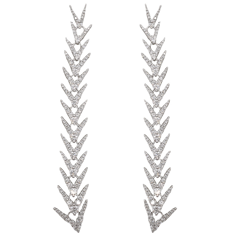 unsigned-18k-white-gold-diamond-v-drop-earrings-1