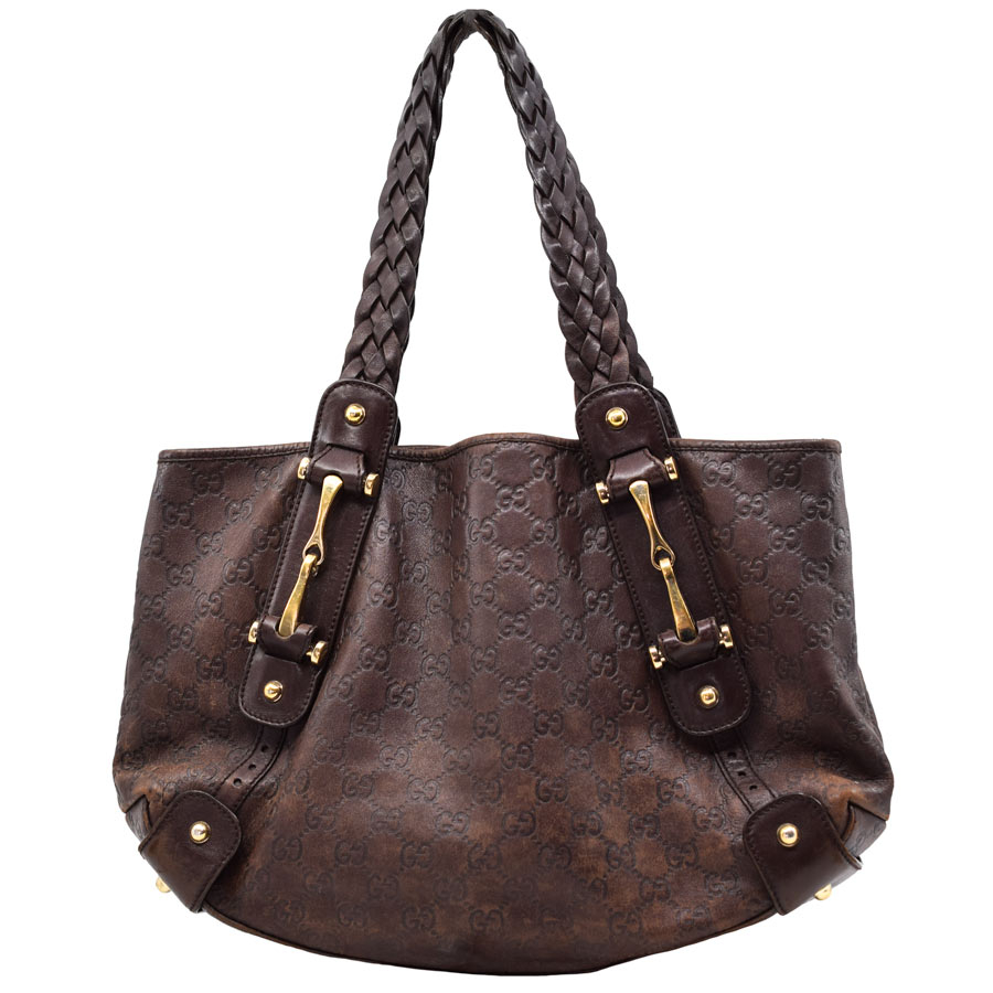 gucci-brown-leather-braided-handle-guccisima-horsebit-hobo-bag-1