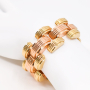 unsigned-14k-pink-yellow-gold-link-ridged-bracelet-2