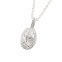 unsigned-18k-white-gold-oval-diamond-halo-necklace-2