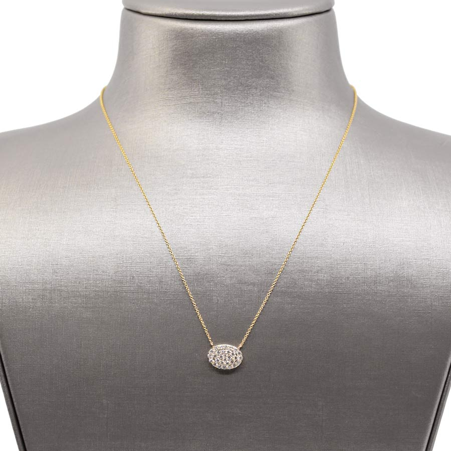 unsigned-18k-yellow-gold-diamond-cluster-oval-necklace-1