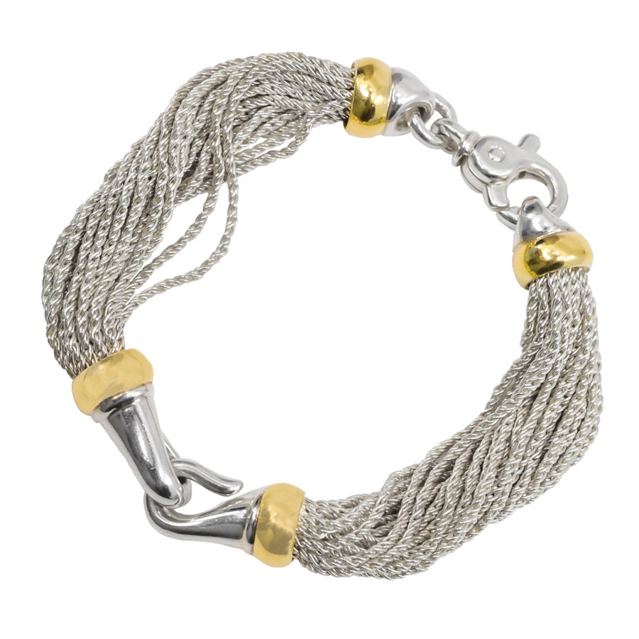 tiffany-multistrand-sterling-18k-yellow-gold-hook-twist-bracelet-1