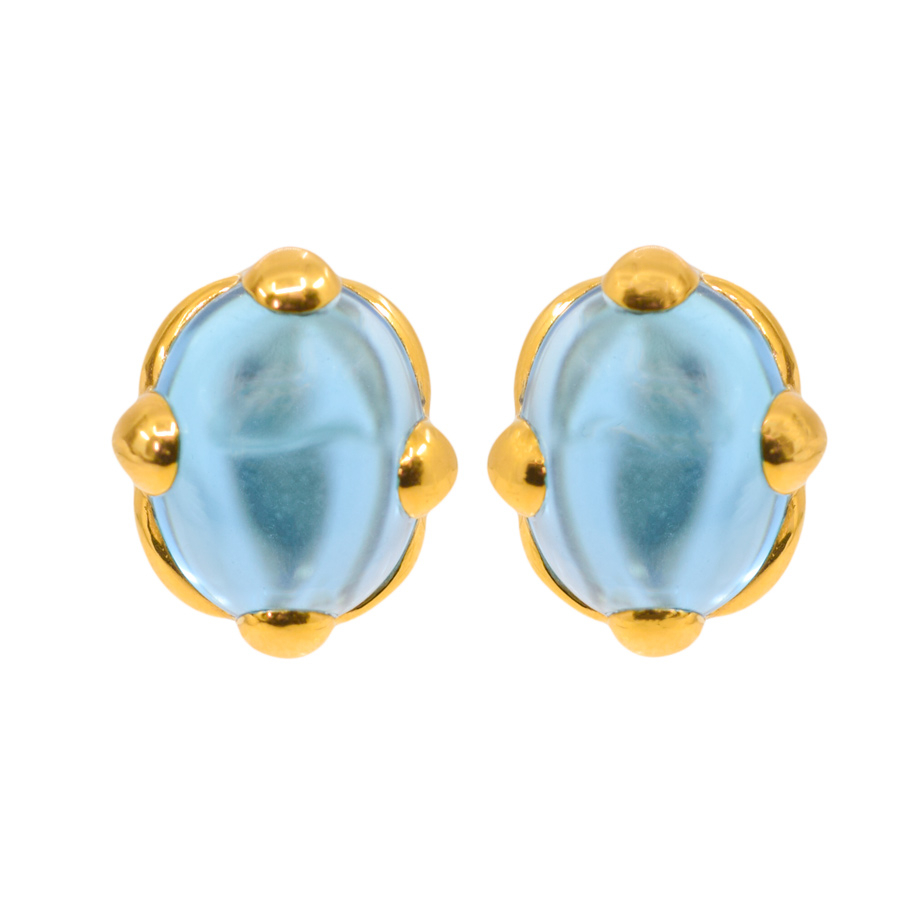 unsigned-18k-yellow-gold-turquoise-earrings-1