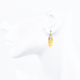 unsigned-diamond-hammered-leaf-yellow-white-gold-dangle-earrings-2