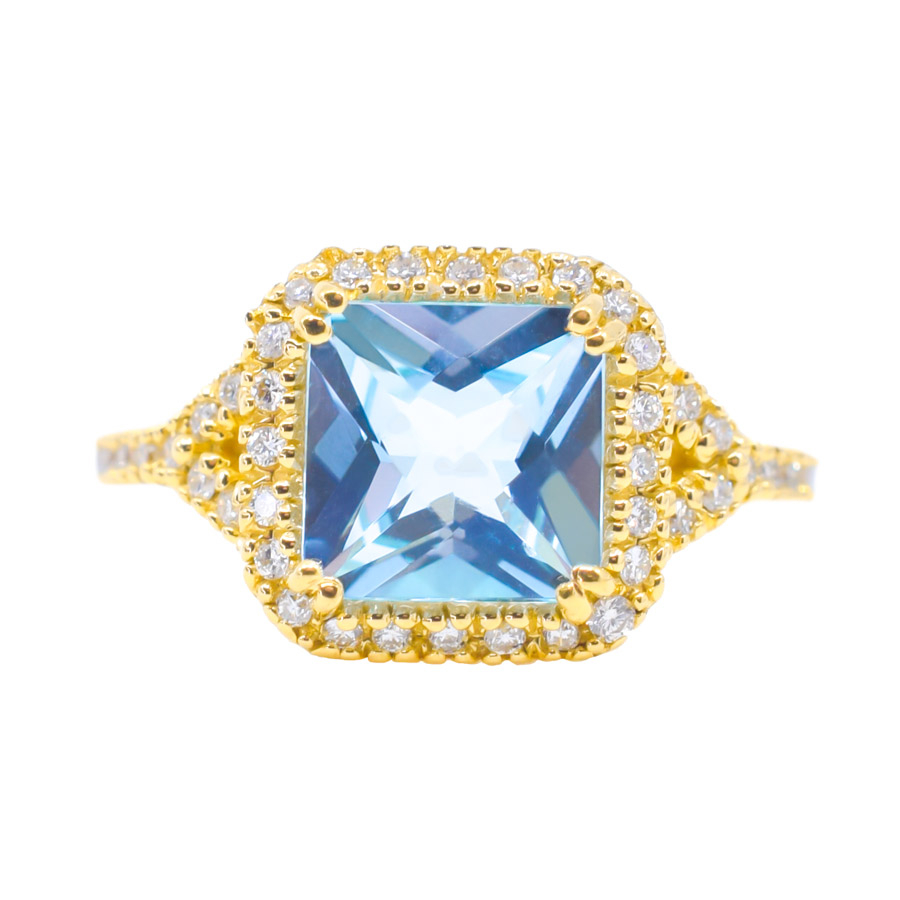 jacquelinediani-18k-yellow-gold-diamond-halo-square-aqua-ring-1