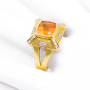 unsigned-18k-yellow-gold-diamond-pyramid-citrine-ring-2