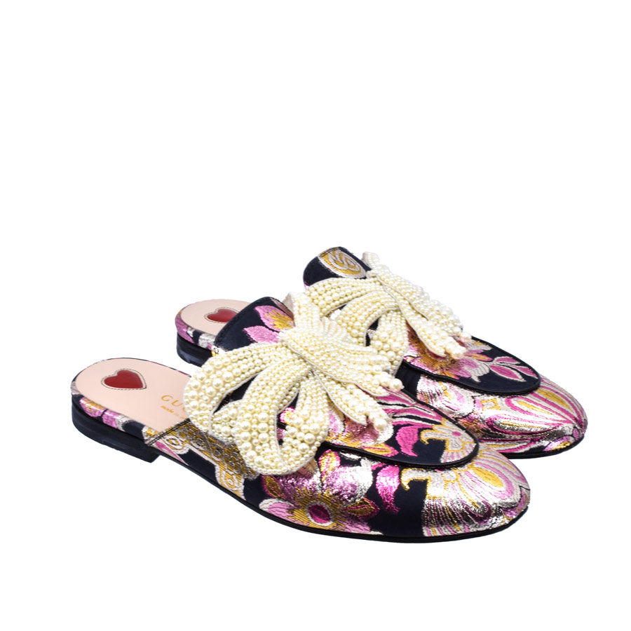 gucci-pink-embroidered-pearl-bow-mules