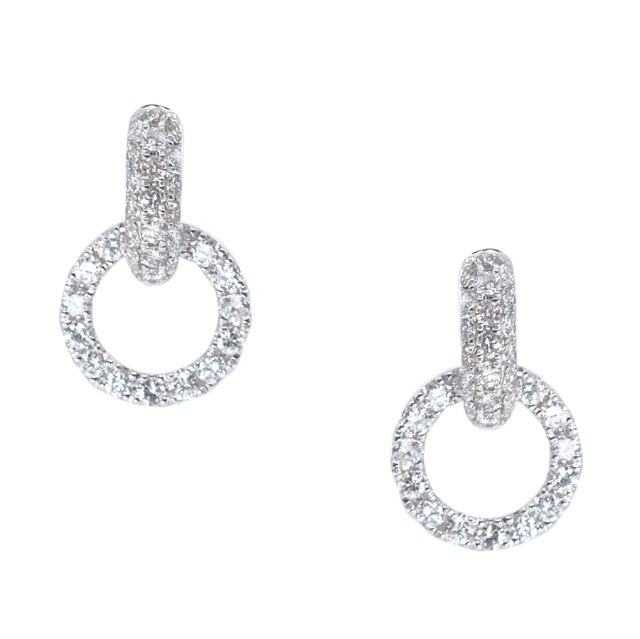 unsigned-18k-white-gold-hoop-double-diamond-earrings-1
