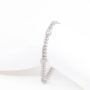 unsigned-18k-white-gold-double-strand-flower-tennis-bracelet-diamond-2