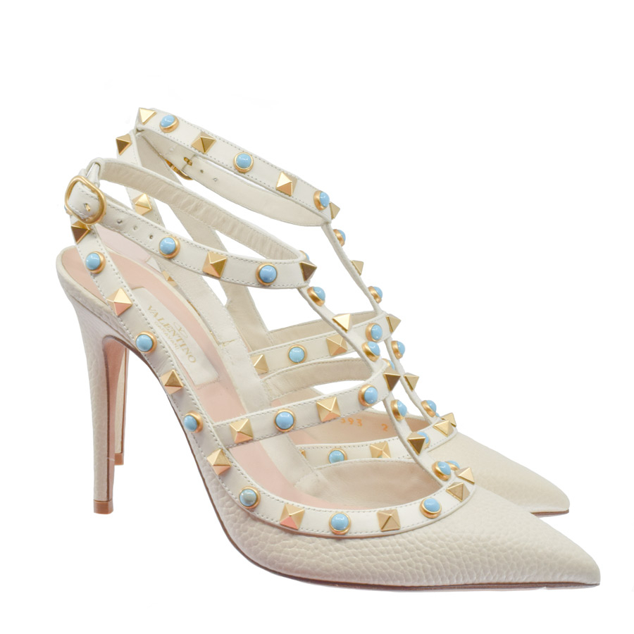 valentino-cream-gold-rockstud-turquoise-heels