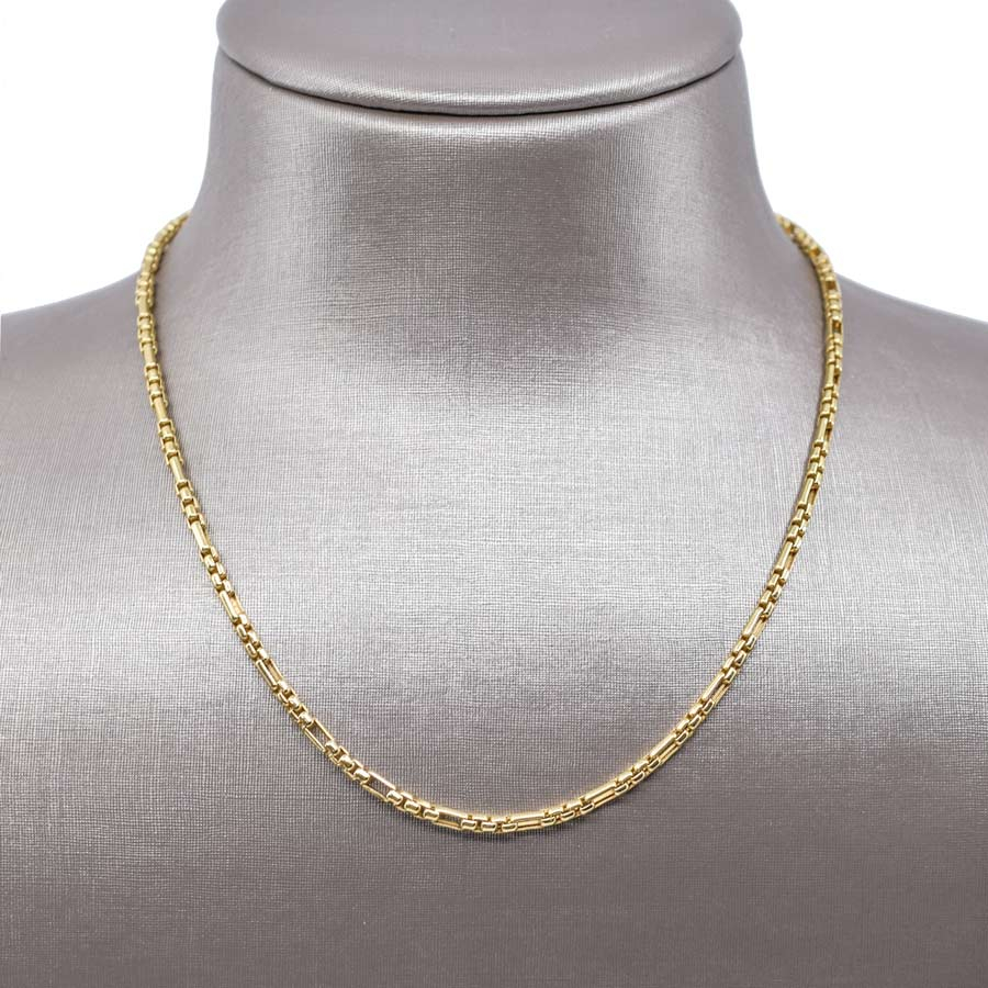 unsigned-14k-yellow-gold-rounded-link-chain-necklace-