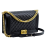chanel-pebbled-leather-quilted-black-gold-boy-bag-2