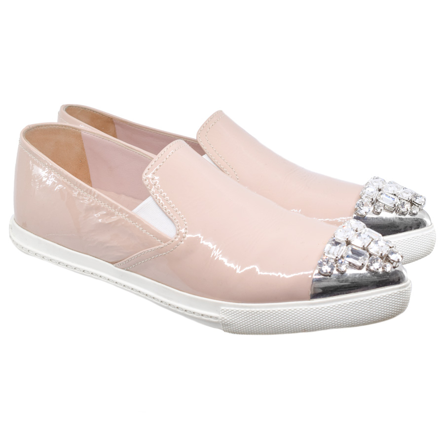 miumiu-pink-patent-leather-crystal-toe-slideon-sneakers