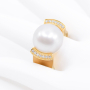 unsigned-18k-yellow-gold-diamond-sides-pearl-ring-2