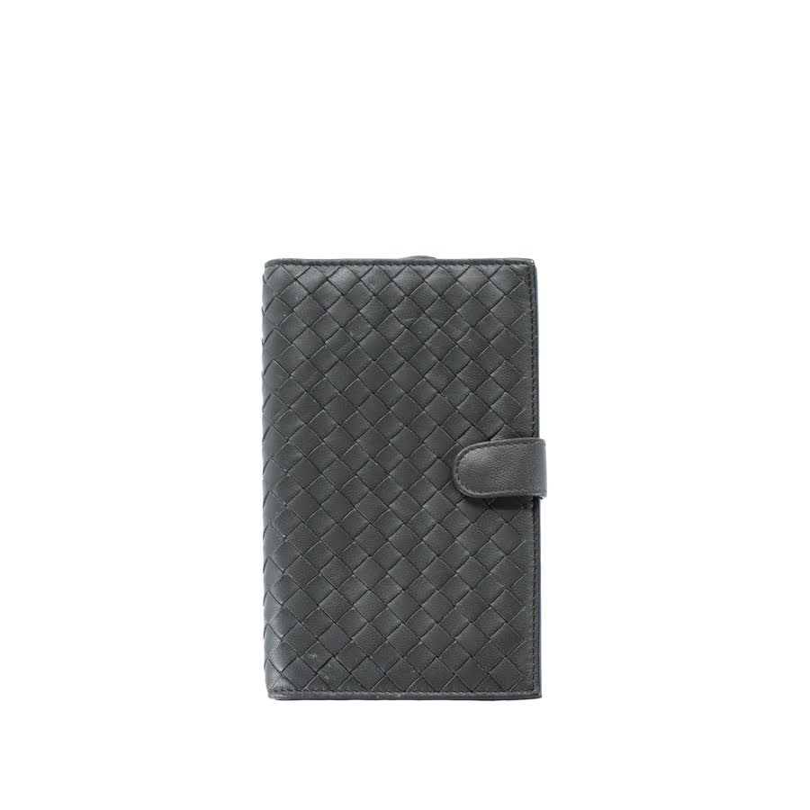 bottegavenetta-grey-woven-leather-wallet