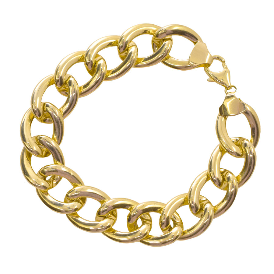 unsigned-14k-yellow-gold-link-bracelet-1