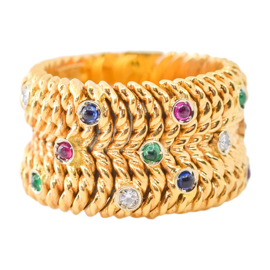 unsigned-cabachon-yellow-gold-twisty-ring-1