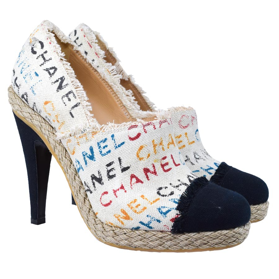 chanel-canvas-multicolor-espadrille-heels