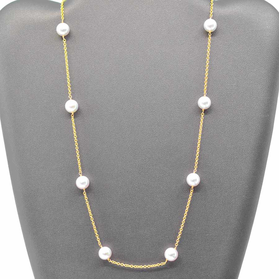 unsigned-yellow-gold-multipearl-station-necklace-1
