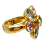 carlbucherer-18k-yellow-gold-multistone-flower-ring