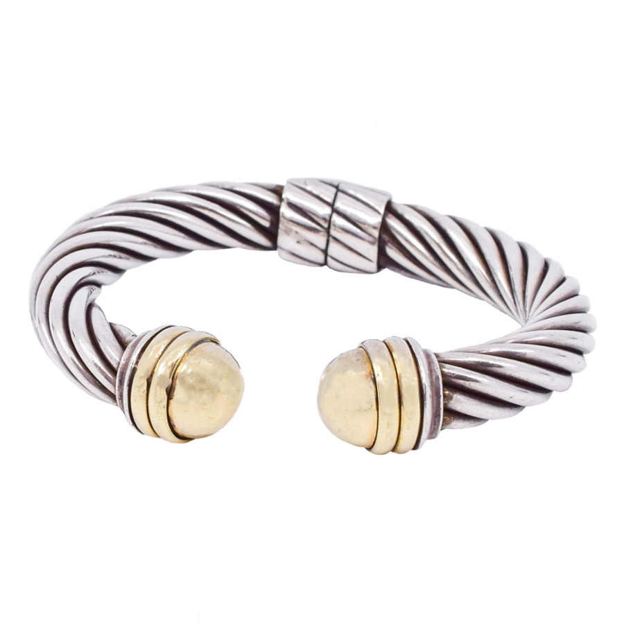 davidyurman-chunky-twist-cuff-sterling-gold-bracelet-1