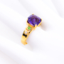 unsigned-amethyst-purple-green-diamond-18k-yellow-gold-ring-2