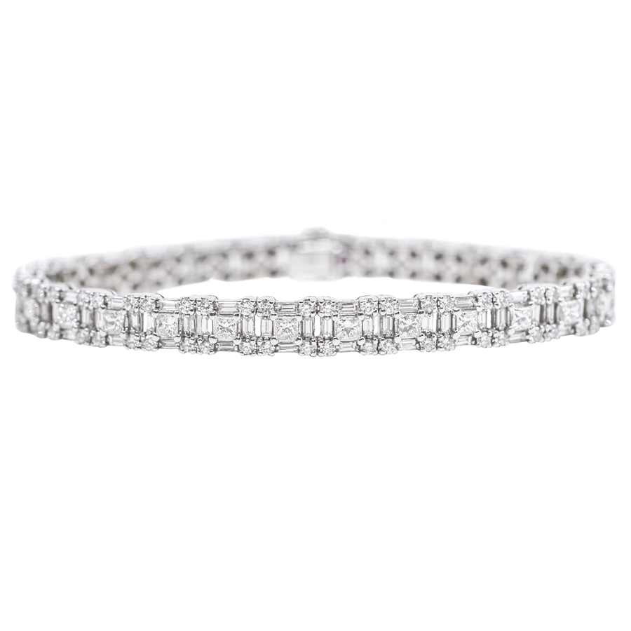 robertocoin-diamond-tennis-multishape-white-gold-bracelet-1