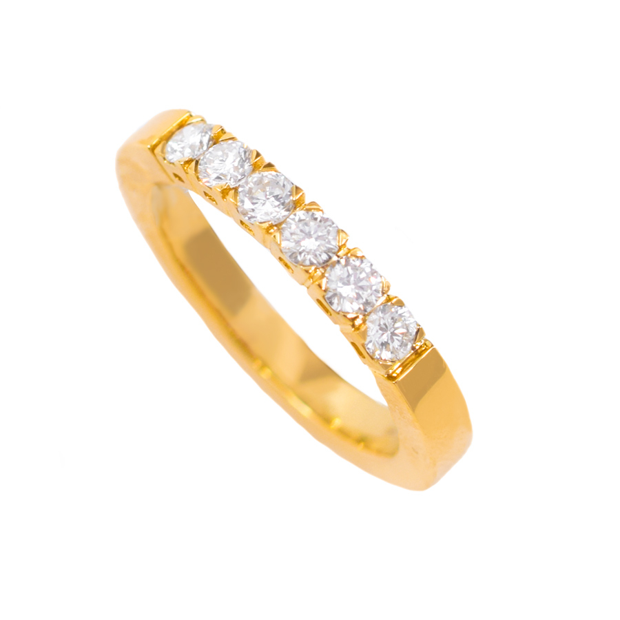 unsigned-18k-squared-off-yellow-gold-six-stone-ring-1