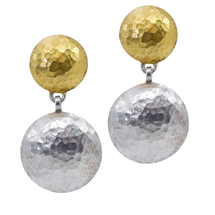 gurhan-sterling-18k-yellow-gold-hammered-round-drop-earrings-1