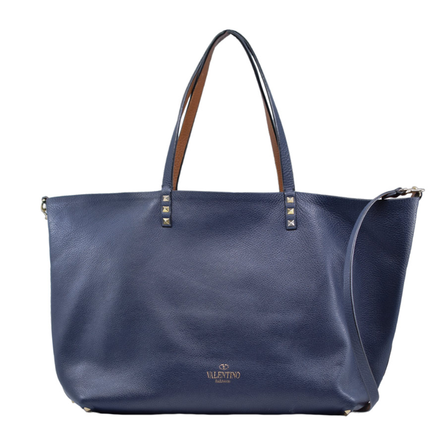 valentino-navy-studded-leather-tote-1