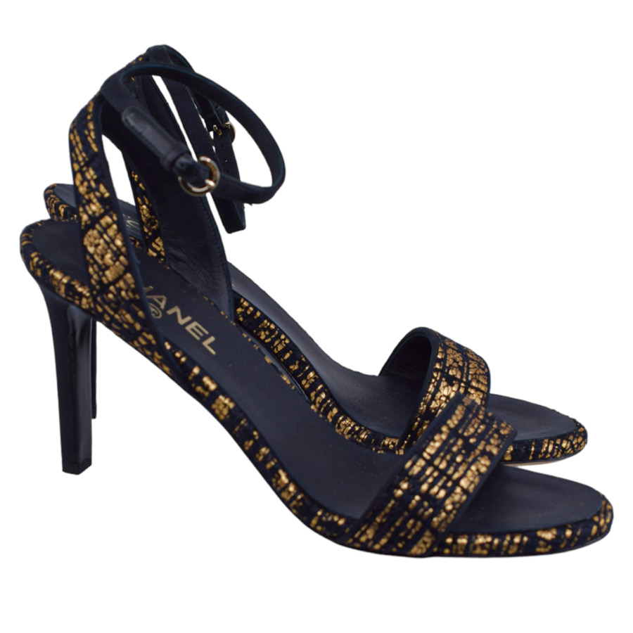 chanel-black-gold-wrap-heels