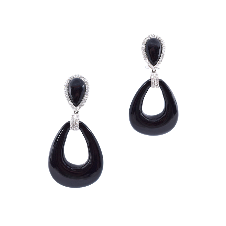unsigned-onyx-diamond-drop-teardrop-earrings-1