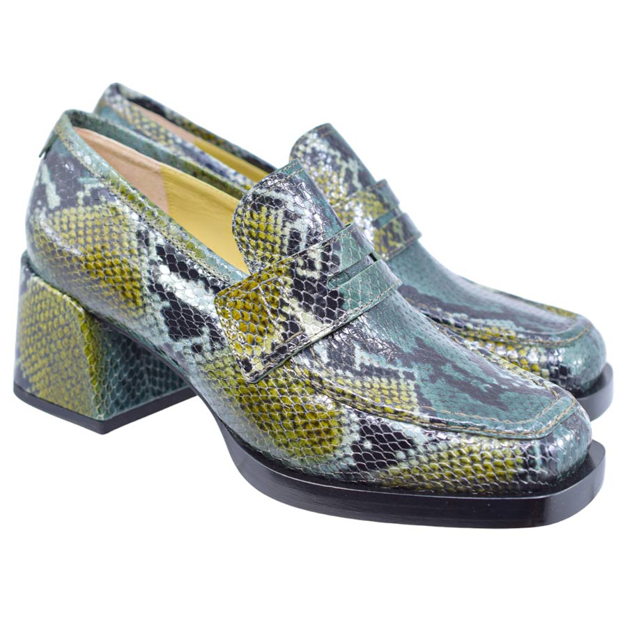 labuco-green-blue-snake-chunky-loafers