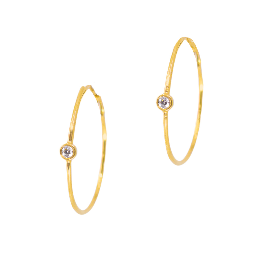 shy-thin-14k-yellow-gold-single-diamond-hoop-earrings