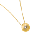 unsigned-yellow-gold-small-diamond-round-pendant-1