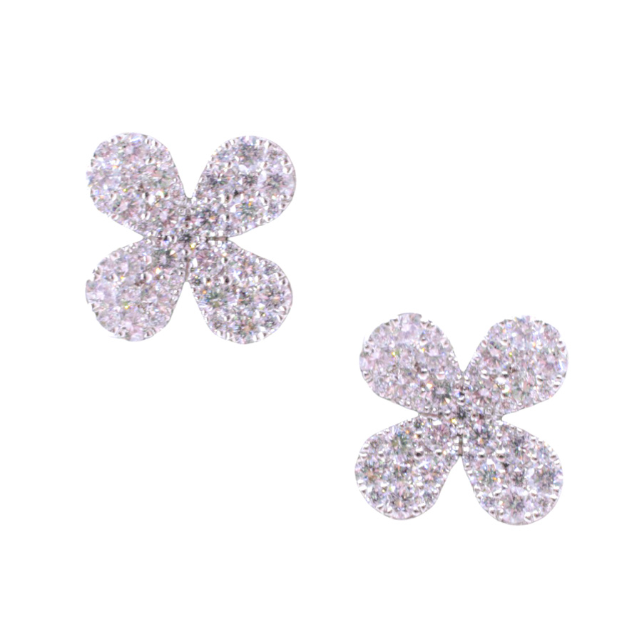 unsigned-flower-diamond-stud-earrings-1