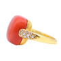 unsigned-coral-diamond-sides-yellow-gold-ring-2