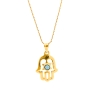 unsigned-yellow-gold-turquoise-hamsa-necklace-2