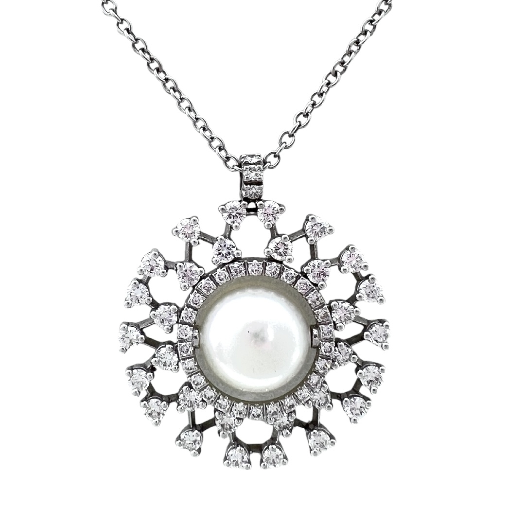 Pearl & Diamond Necklace DUET Curated Consignment™