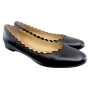 Chloe-scalloped-black-leather-flats-2