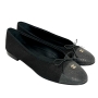 chanel-black-canvas-flats